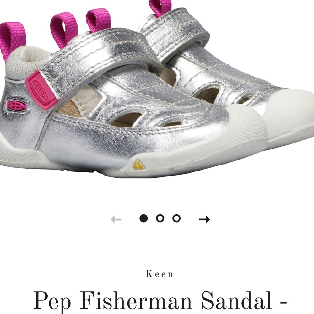 Keen Pep Fisherman Silver Toddler shoes